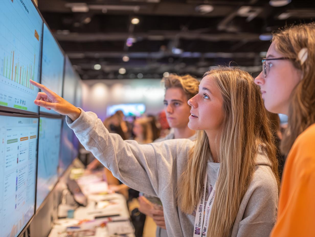 Наставник помогает собрать материал